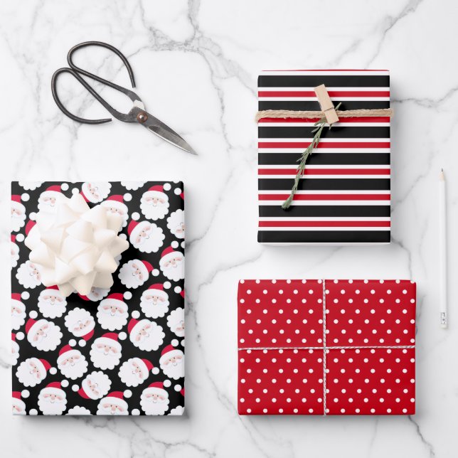 Hoja De Papel De Regalo Santa (Anverso)