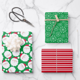 Hoja De Papel De Regalo Santa