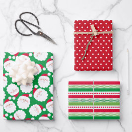 Hoja De Papel De Regalo Santa