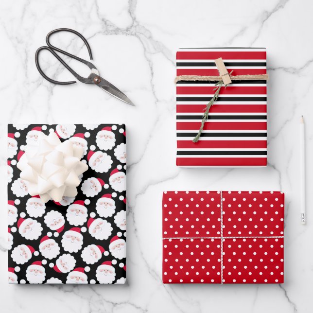 Hoja De Papel De Regalo Santa (Anverso)
