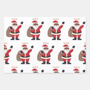 Hoja De Papel De Regalo Santa Americana de África