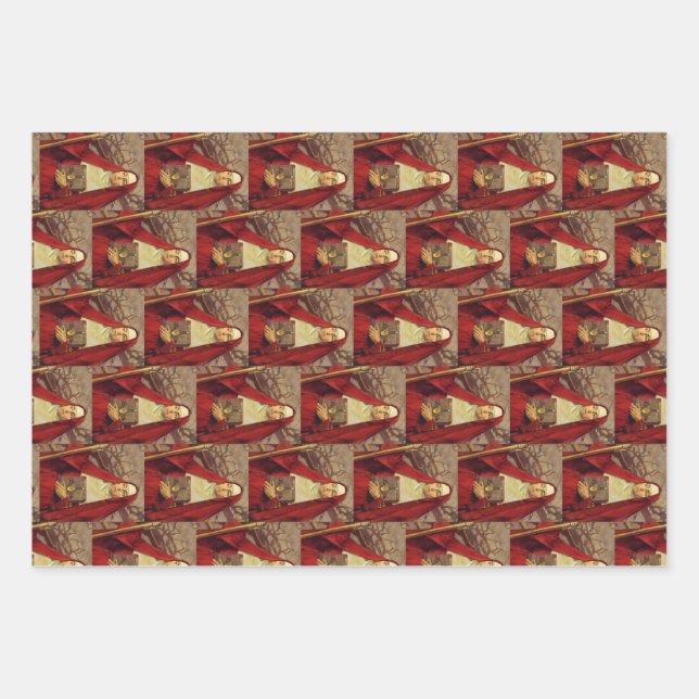 Hoja De Papel De Regalo Santa Brígida de Irlanda (Anverso)