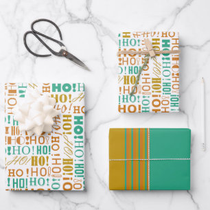 Hoja De Papel De Regalo ¡Santa es un HO cálido! ¡Oh! ¡Oh! Saludos de Navid