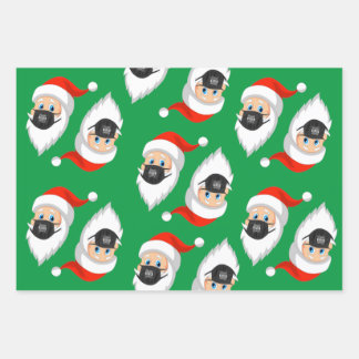 Hoja De Papel De Regalo Santa es una franca cuarentena