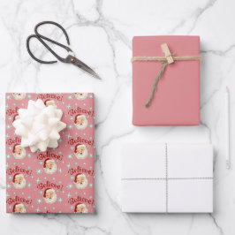 Hoja De Papel De Regalo Santa No, 6 Cree