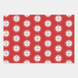 Hoja De Papel De Regalo Santa North Pole Express personalizado