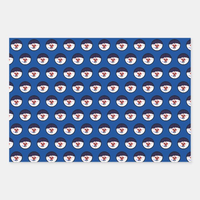 Hoja De Papel De Regalo Santa Sniper  (Anverso)