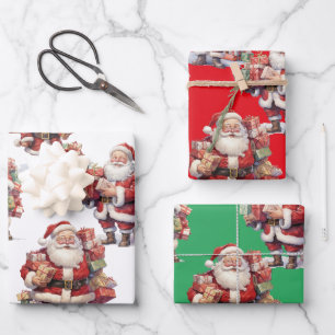 Hoja De Papel De Regalo Santa's Gift Parade Wrapping Paper