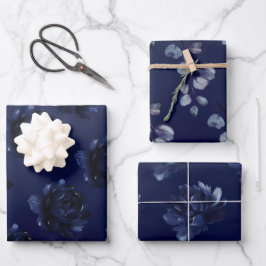 Hoja De Papel De Regalo Sapphire Peony Boda
