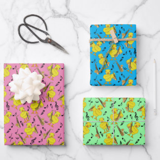 Hoja De Papel De Regalo Sax Chick Saxophones Music Notes Wraping Paper Sh