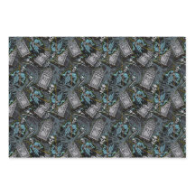 Scary Halloween Grim Reaper Graves Stones