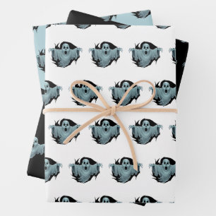 Hoja De Papel De Regalo Scary Haunting Ghost