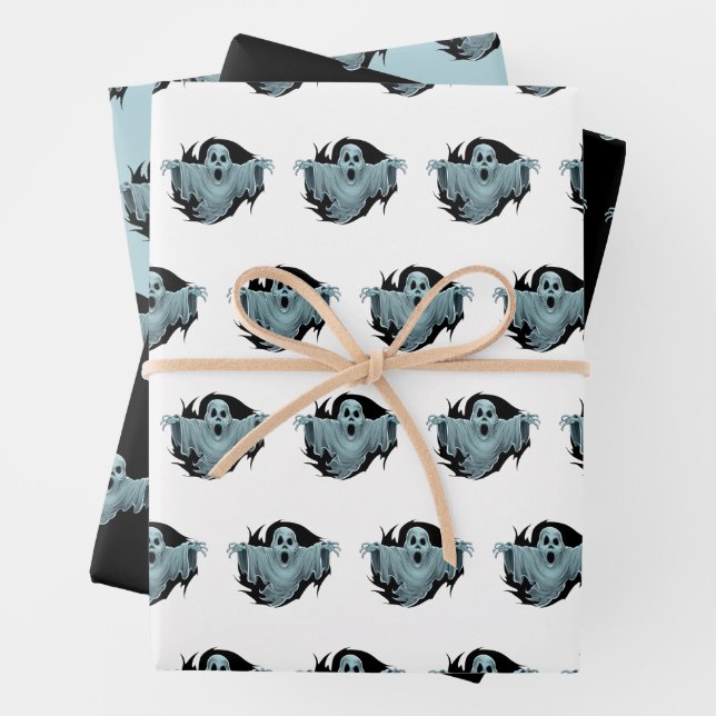 Hoja De Papel De Regalo Scary Haunting Ghost (In situ)