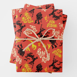 Hoja De Papel De Regalo Scooby-Doo Ruh Roh Run Scoob! Estampado