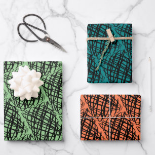 Hoja De Papel De Regalo Scribe simple   Ángulo   Fondos de varios colores