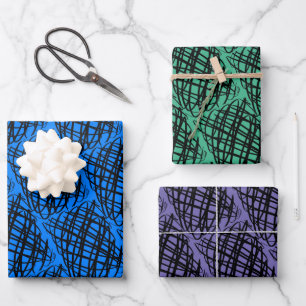 Hoja De Papel De Regalo Scribe simple   Ángulo   Fondos de varios colores