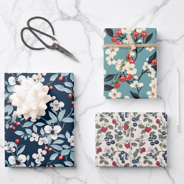 Hoja De Papel De Regalo Sea Berry (Anverso)