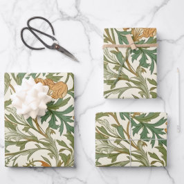 Hoja De Papel De Regalo Seamless Arts and Crafts style repeating pattern