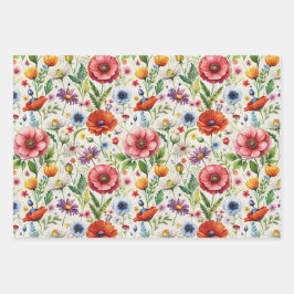 Hoja De Papel De Regalo Seamless Wildflower Pattern Furniture Decoupage 