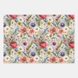 Hoja De Papel De Regalo Seamless Wildflower Pattern Furniture Decoupage 