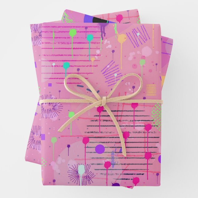 Hoja De Papel De Regalo Seasonal Fruit Salad: Abstract Painting (In situ)