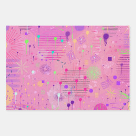 Hoja De Papel De Regalo Seasonal Fruit Salad: Abstract Painting