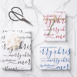 Hoja De Papel De Regalo Secuencia de comandos de caligrafía escrita a mano