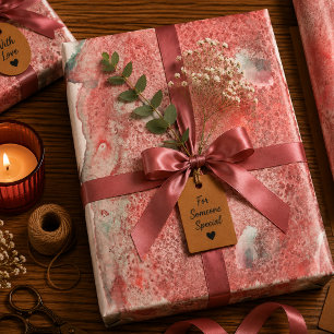 Hoja De Papel De Regalo Sedimento Escarlata