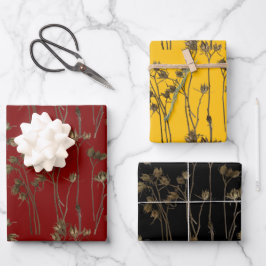 Hoja De Papel De Regalo Seed Pods on a Wrapping Paper Set 