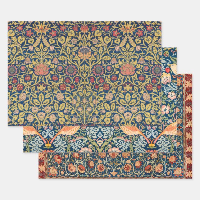 Hoja De Papel De Regalo Selección Art Nouveau de William Morris (Set)