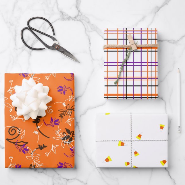 Hoja De Papel De Regalo Selección de Halloween de (Anverso)