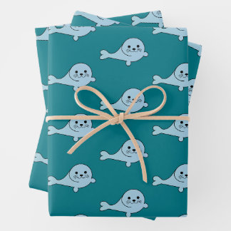 Hoja De Papel De Regalo Sello de Bebé Adorable