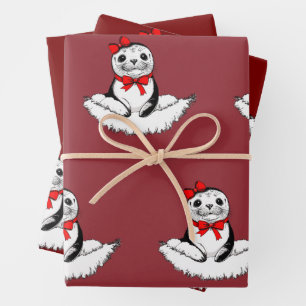 Hoja De Papel De Regalo Sello Precioso – Edición de Navidad
