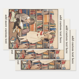 Hoja De Papel De Regalo Semana del Libro Infantil por Jessie Willcox Smith