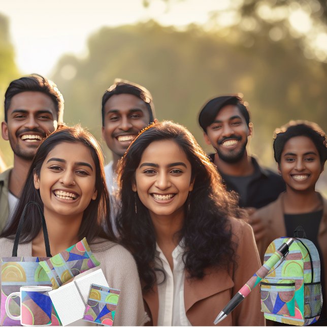 Hoja De Papel De Regalo Semi Cone (Get the full "Semi Cone" collection at https://bit.ly/SmartArtZazzle. )