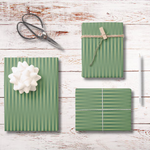 Hoja De Papel De Regalo Sencillo degradado verde de salvia de oliva de épo
