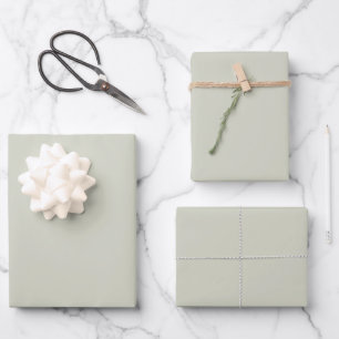 Hoja De Papel De Regalo Sensación blanca minimalista sobria y elegante