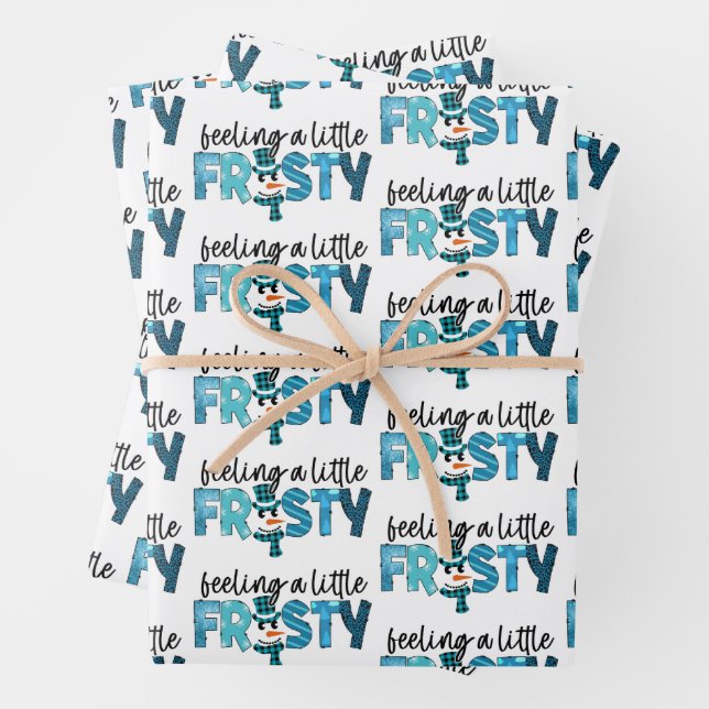 Hoja De Papel De Regalo Sensación De Un Personalizar Un Poco Frío (In situ)