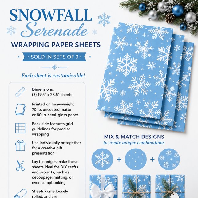 Hoja De Papel De Regalo Serenata de nevadas (Subido por el creador)