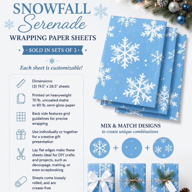 Hoja De Papel De Regalo Serenata de nevadas (Subido por el creador)