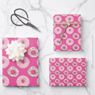 Hoja De Papel De Regalo Serie de Donas Dulces Diseño 8