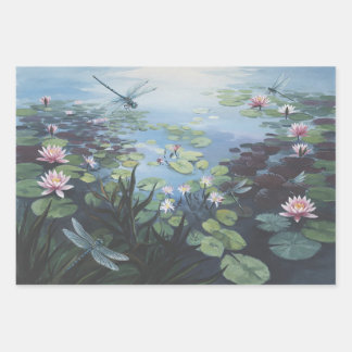 Hoja De Papel De Regalo Serie Lily Pond 1