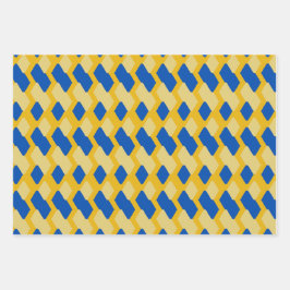 Hoja De Papel De Regalo Set of 3 floral and geometric Wrapping Paper