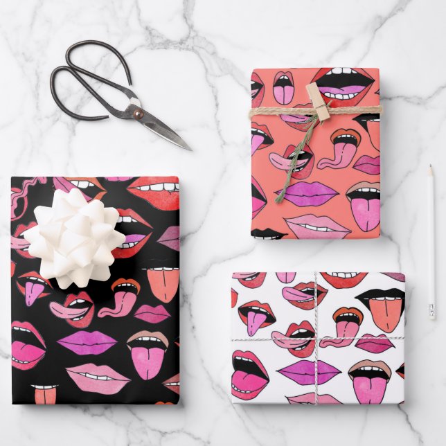 Hoja De Papel De Regalo Sexy, travieso (Anverso)