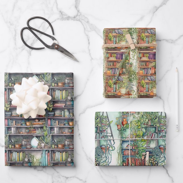 Hoja De Papel De Regalo Shalvah - Bücher Geschenkpapier Set (Anverso)