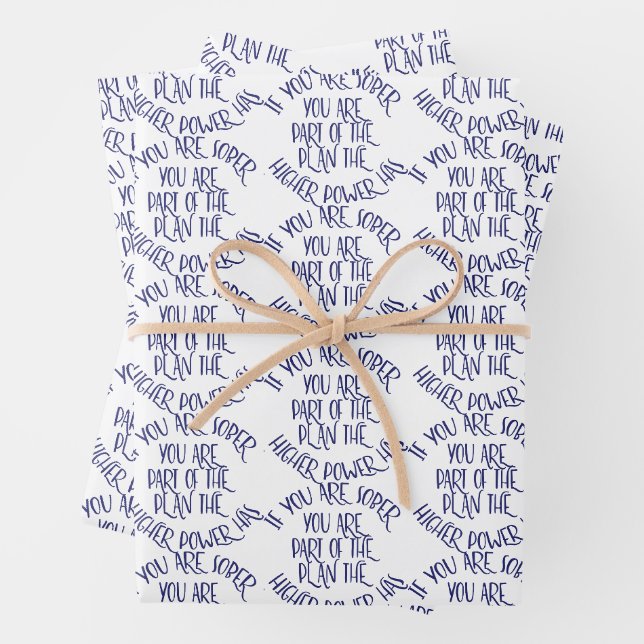 Hoja De Papel De Regalo Si estás sobrio, eres parte del plan (In situ)