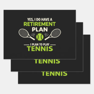 Hoja De Papel De Regalo Sí, tengo un plan de jubilación Tenis