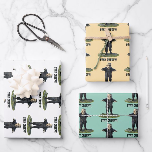 Hoja De Papel De Regalo ¡Sigan Sopesados! Monstruo de Frankenstein (Anverso)