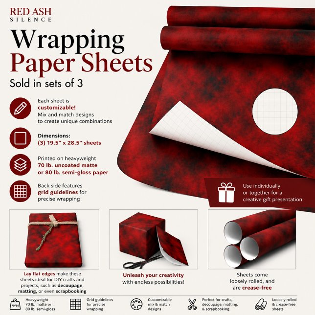Hoja De Papel De Regalo Silencio de Ceniza Roja (Subido por el creador)