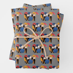 Hoja De Papel De Regalo Silueta de caracteres FRIENDS™